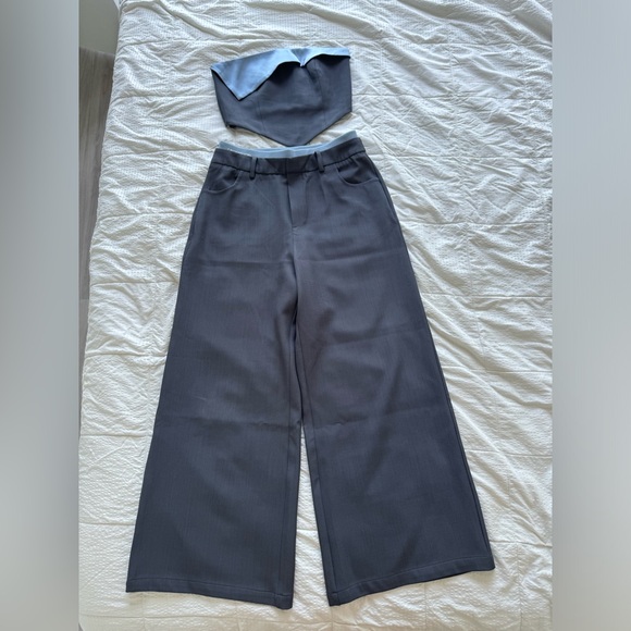 Top & Wide-Leg Pants Set Size-M but ran 1 size smaller and feels like S - Picture 9 of 12